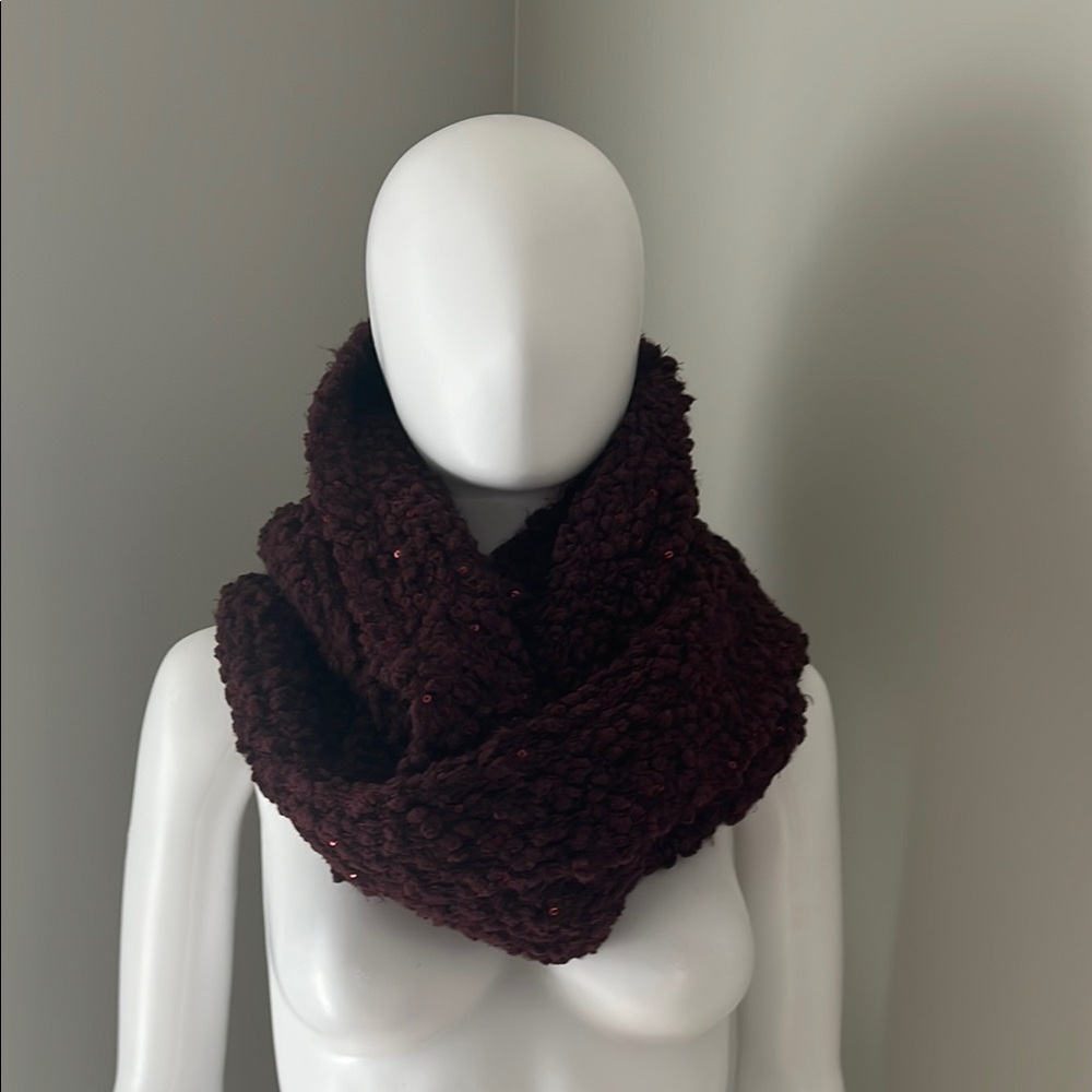 Target Chic Burgundy Knit Infinity Scarf